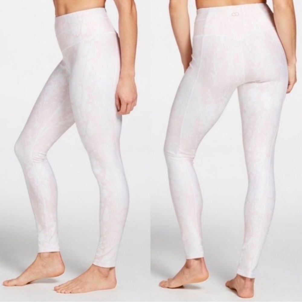 NWT Calia high rise full length pink ballerina python leggings small NEW